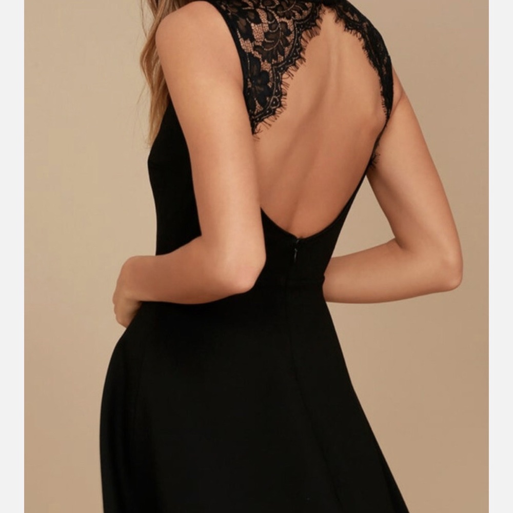 Lulus Little Black Lace Dress Size Medium